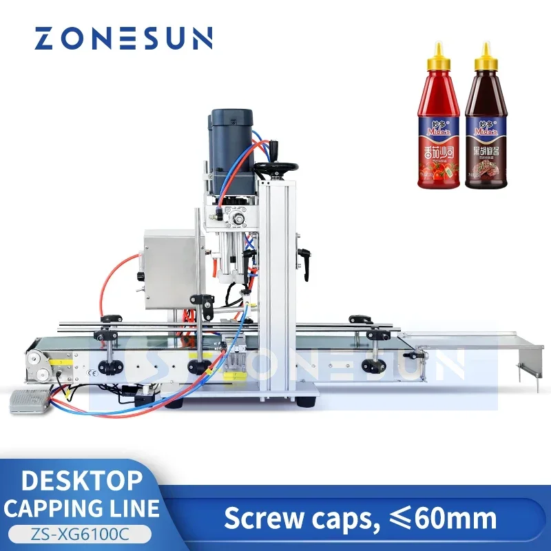 Juice Bottle Dropper - ZONESUN 병 캡핑 기계 스크류 탑