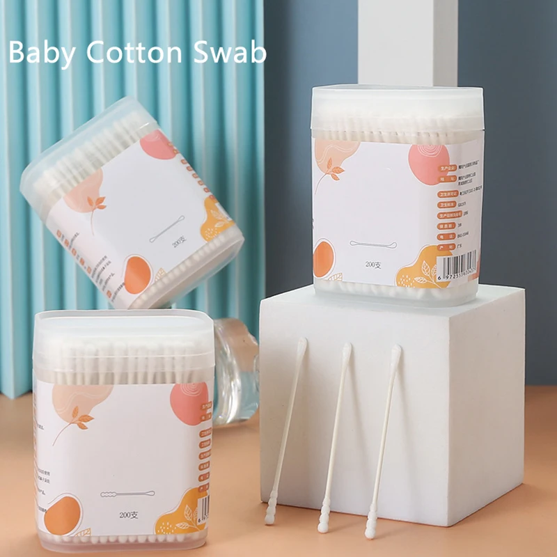Cotton Wick Organic - 스틱 코튼 400PCS 유기농 베이비 면봉
