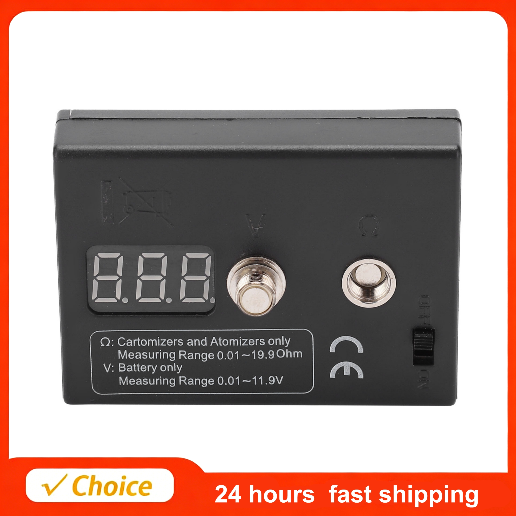 Ohm Meter Reader - 아토마이저 3V 0.01-20Ω 저항 측정용 저항계(옴미터)