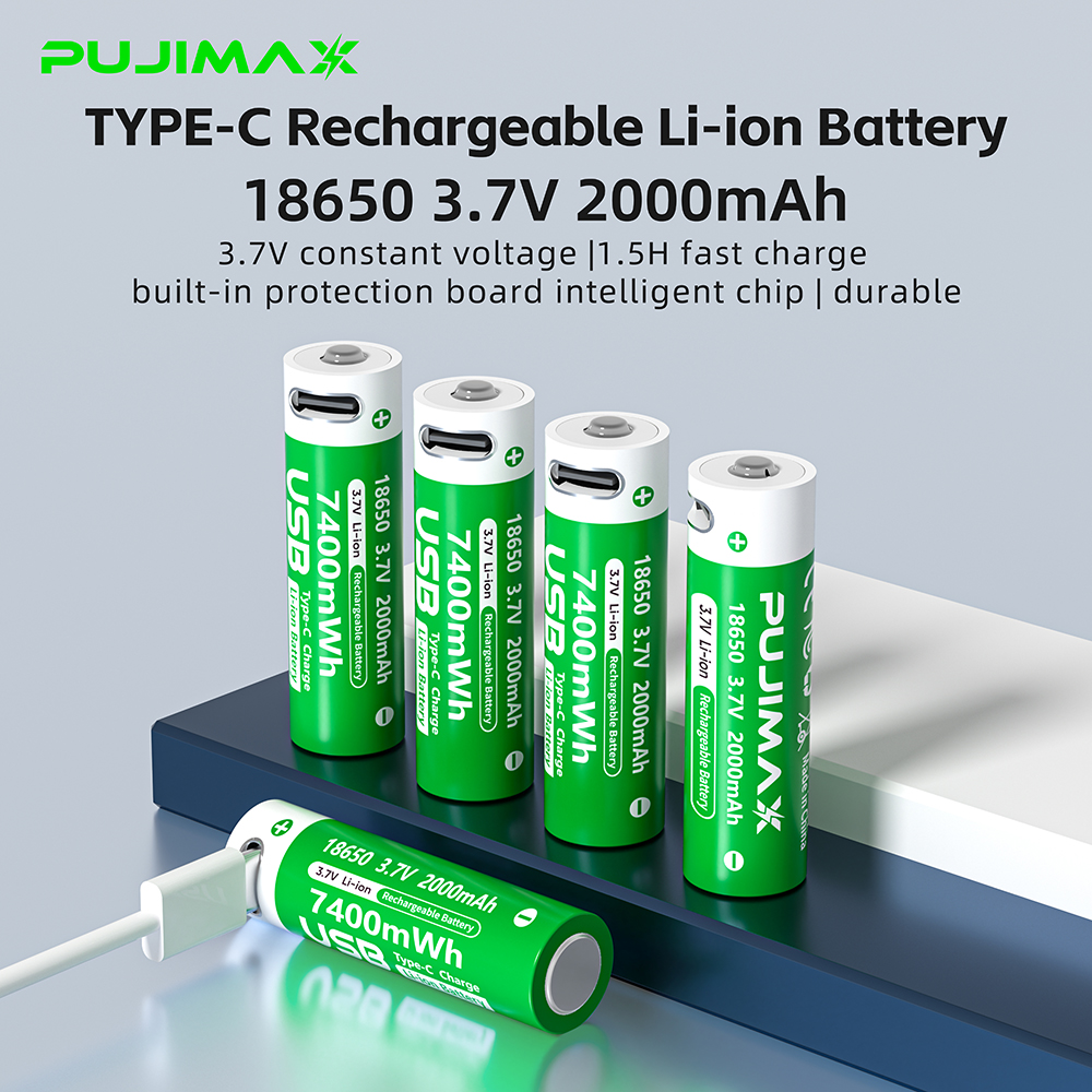 Vape Battery 18650 - PUJIMAX 1-24개 18650 배터리 고출력 2000mAh
