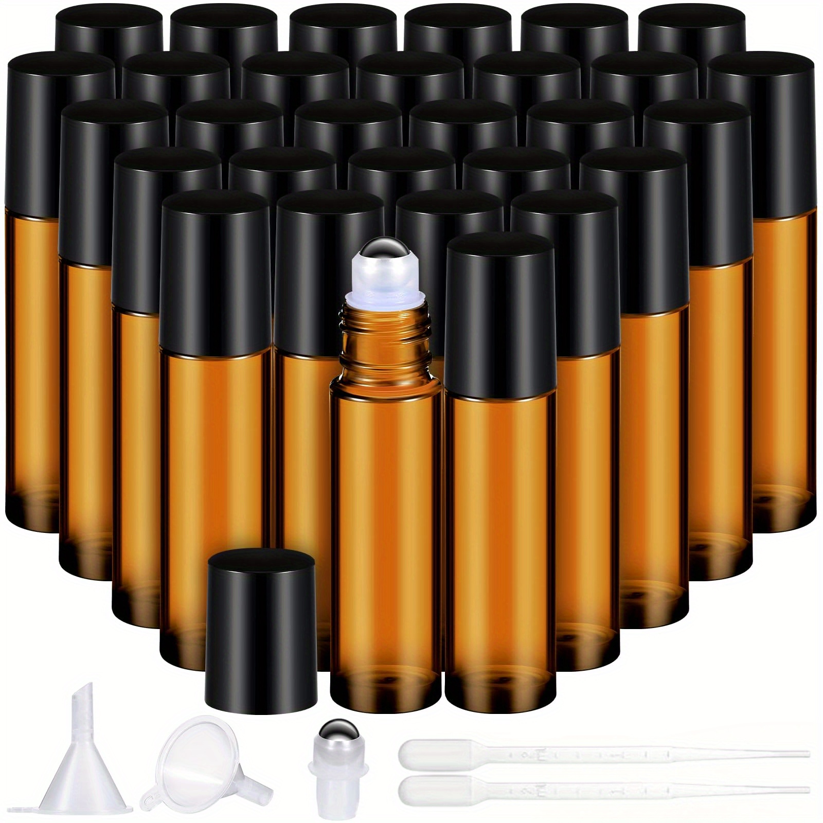 Juice Bottle Dropper - 8/30pcs 유리 롤 온 병 10ml