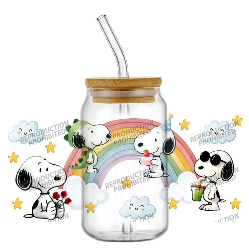 인기있는 사랑스러운 강아지 생일 축하 그림 16온스 U - Rdta Tank Glass 리뷰 및 가격