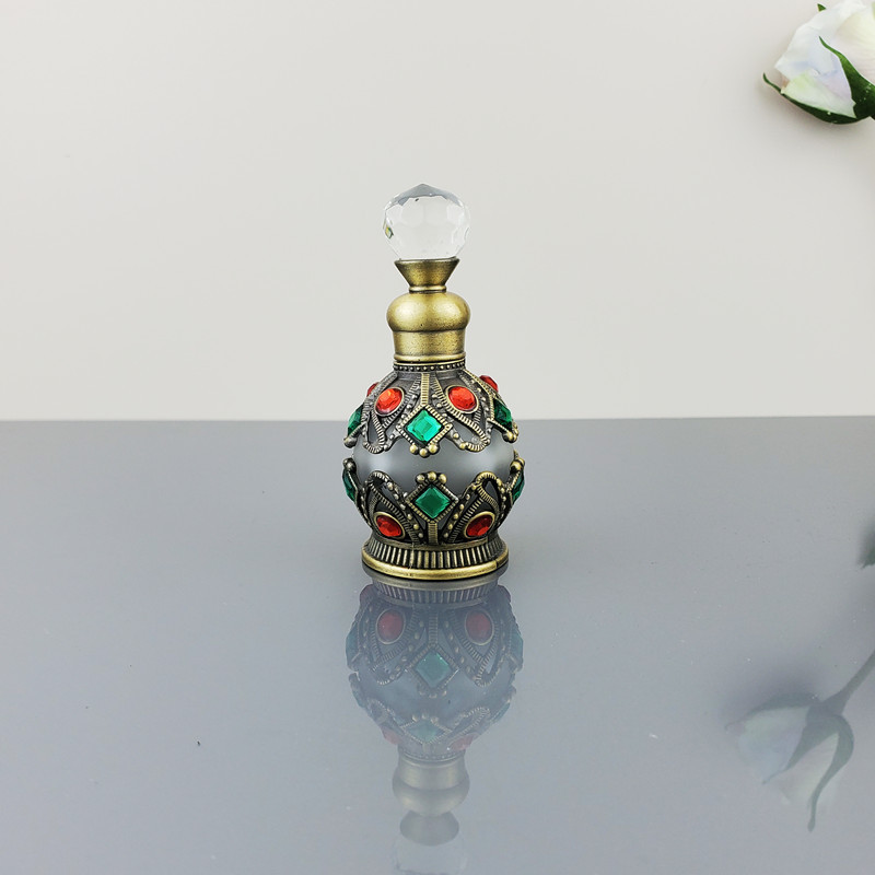 15ML 향수 병 빈티지 금속 아랍 스타일 에센셜 오일 - Juice Bottle Dropper 리뷰 및 가격