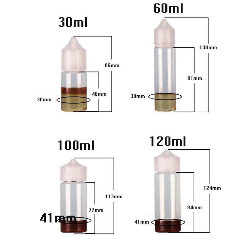 5pcs 30ml/60ml/100ml/120ml 플라스 - Juice Bottle Dropper 리뷰 및 가격