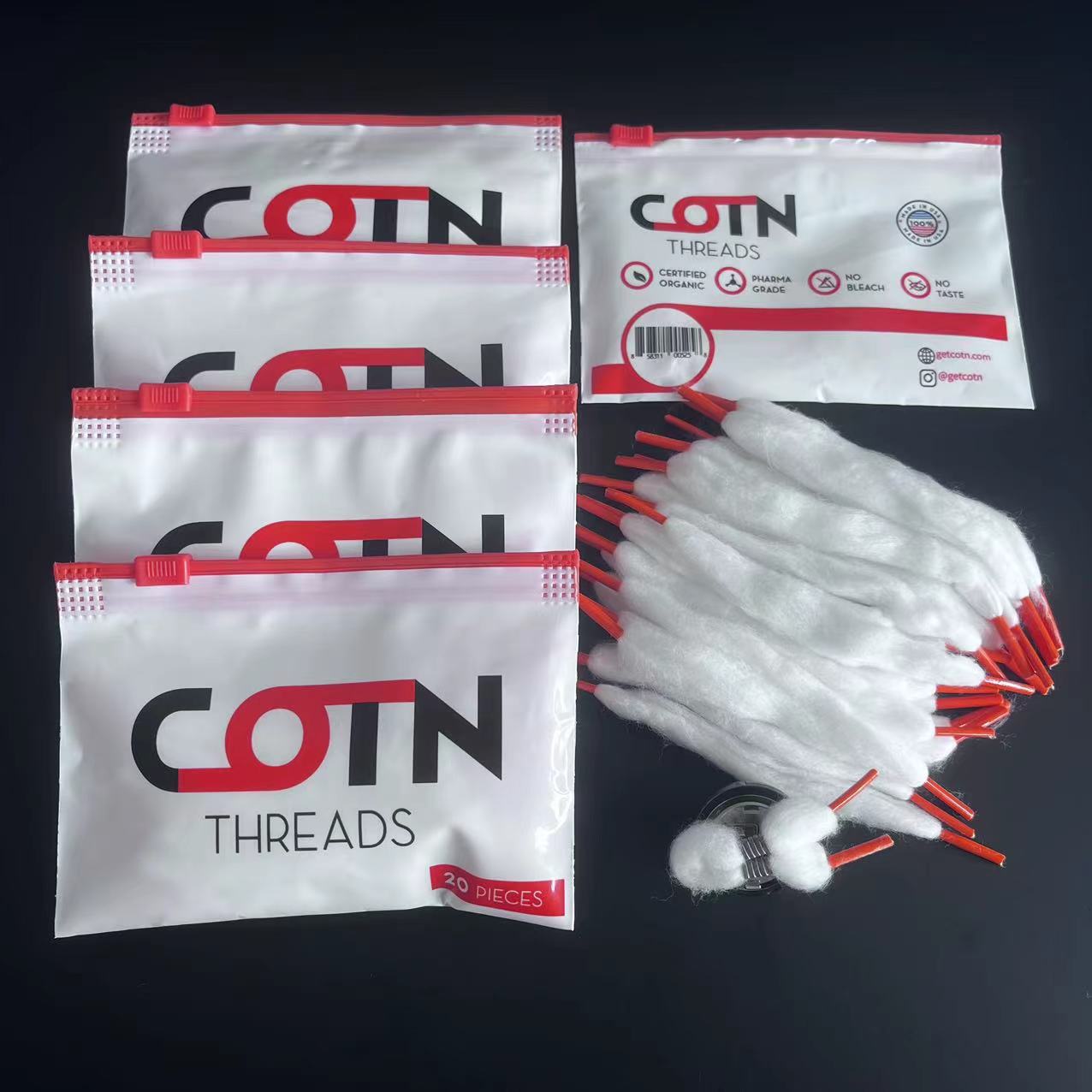 100/60/20pcs 미리 만들어진 와이어 코일 스레 - Cotton Wick Organic 리뷰 및 가격