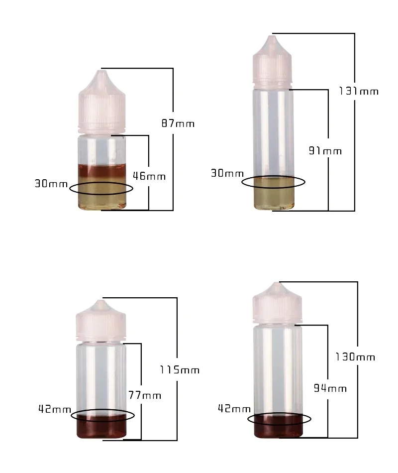 5PCS 30ml-120ml PET 투명 드로퍼 병 V - Juice Bottle Dropper 리뷰 및 가격