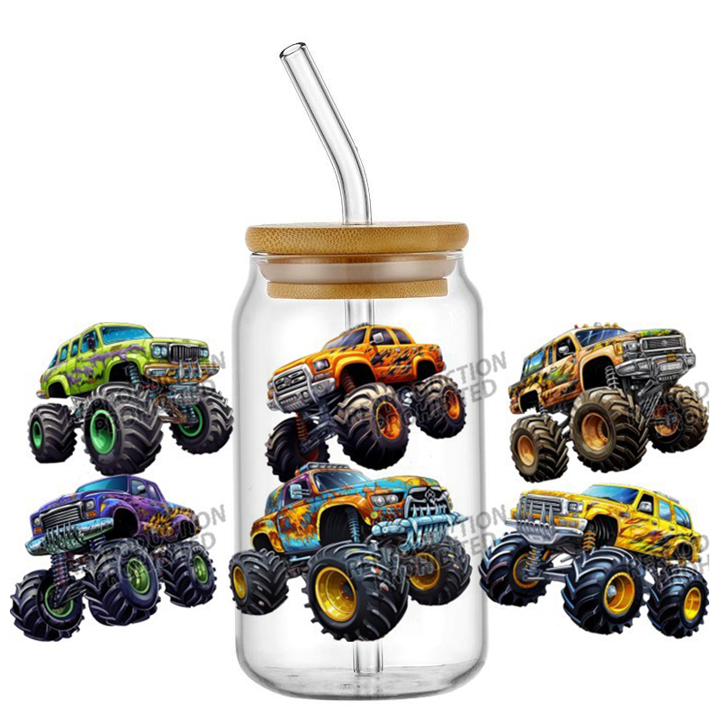 몬스터 트럭 디자인 UV DTF 랩핑 스티커 자가 접착 - Rdta Tank Glass 리뷰 및 가격
