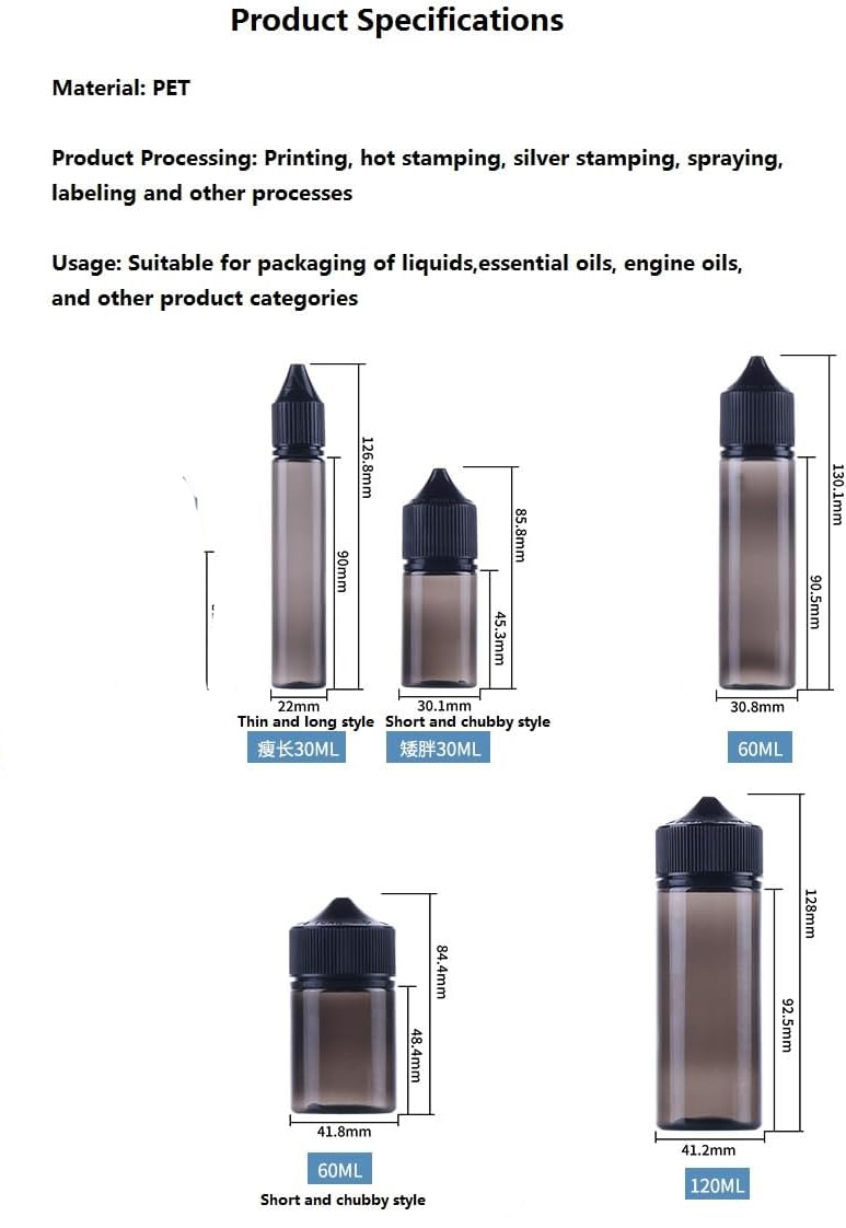 20 Pcs30-120ml 애완 동물 빈 병 플라스틱  - Juice Bottle Dropper 리뷰 및 가격