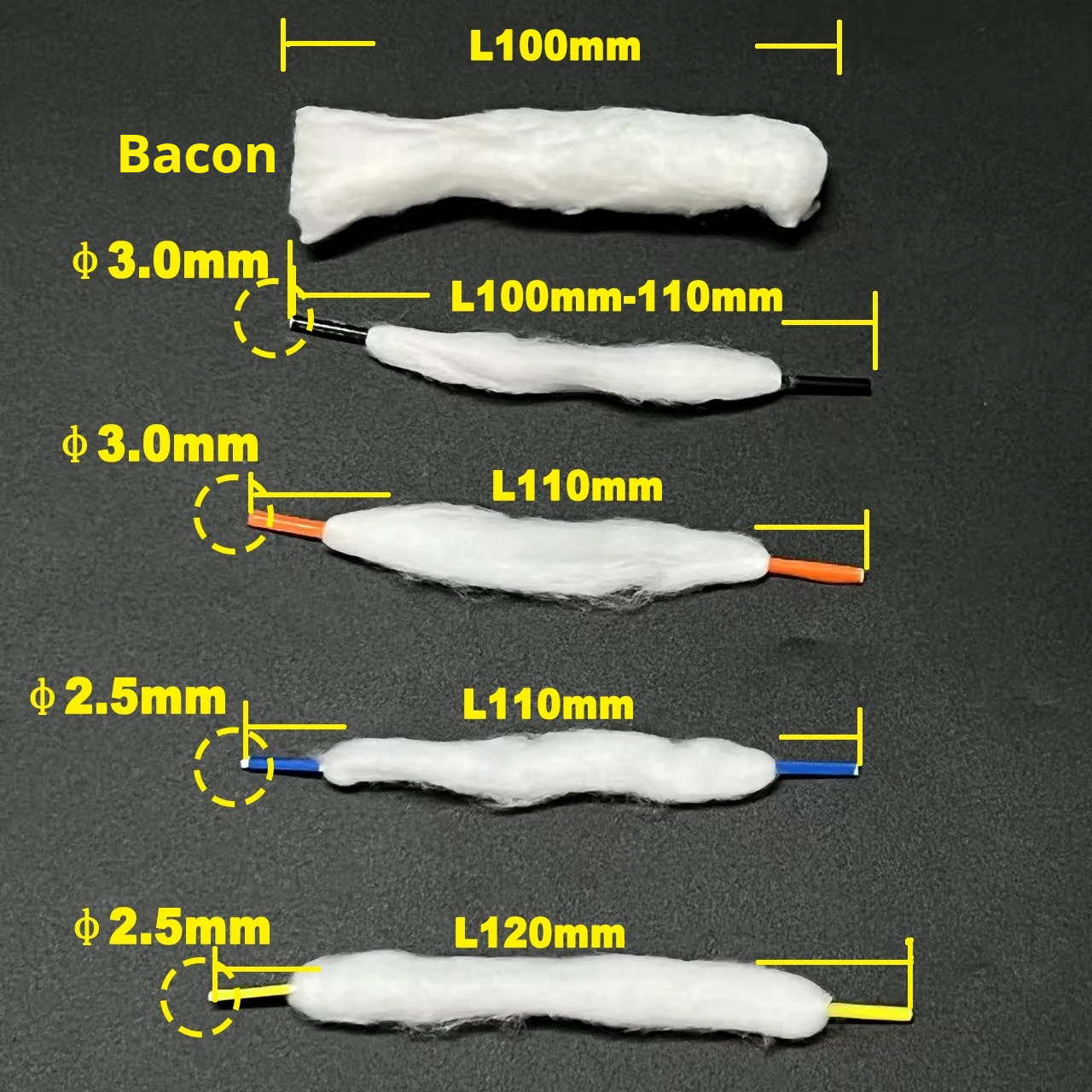 10/5/3/2/1 팩 프리미엄 2.5/3mm 유기 위 - Cotton Wick Organic 리뷰 및 가격