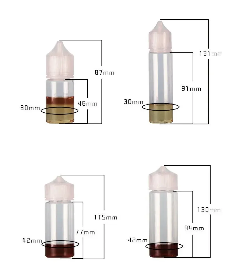 50PCS 30/60/100/120ml 빈 플라스틱 D - Juice Bottle Dropper 리뷰 및 가격