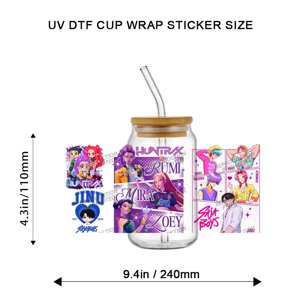 사자 보이즈 K-POP 팀 UV DTF 컵 전사 스티커 - Rdta Tank Glass 리뷰 및 가격