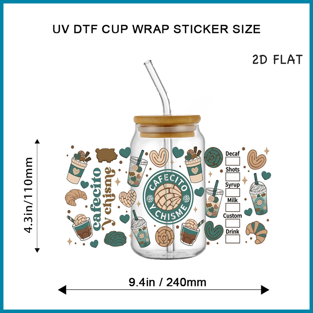 카페시토 이 치스메 UV DTF 컵 랩 전사 스티커 ( - Rdta Tank Glass 리뷰 및 가격